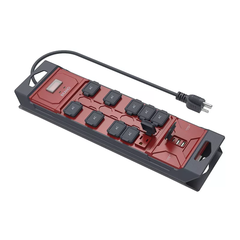10 uttak Vanntett Power Strip