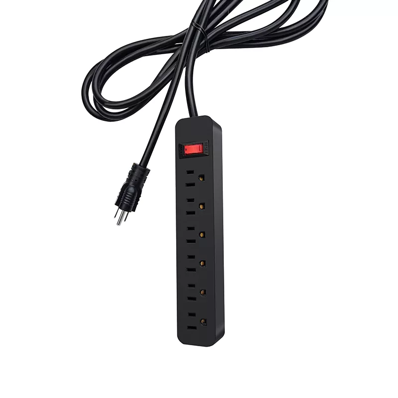 6 uttak Power Strip